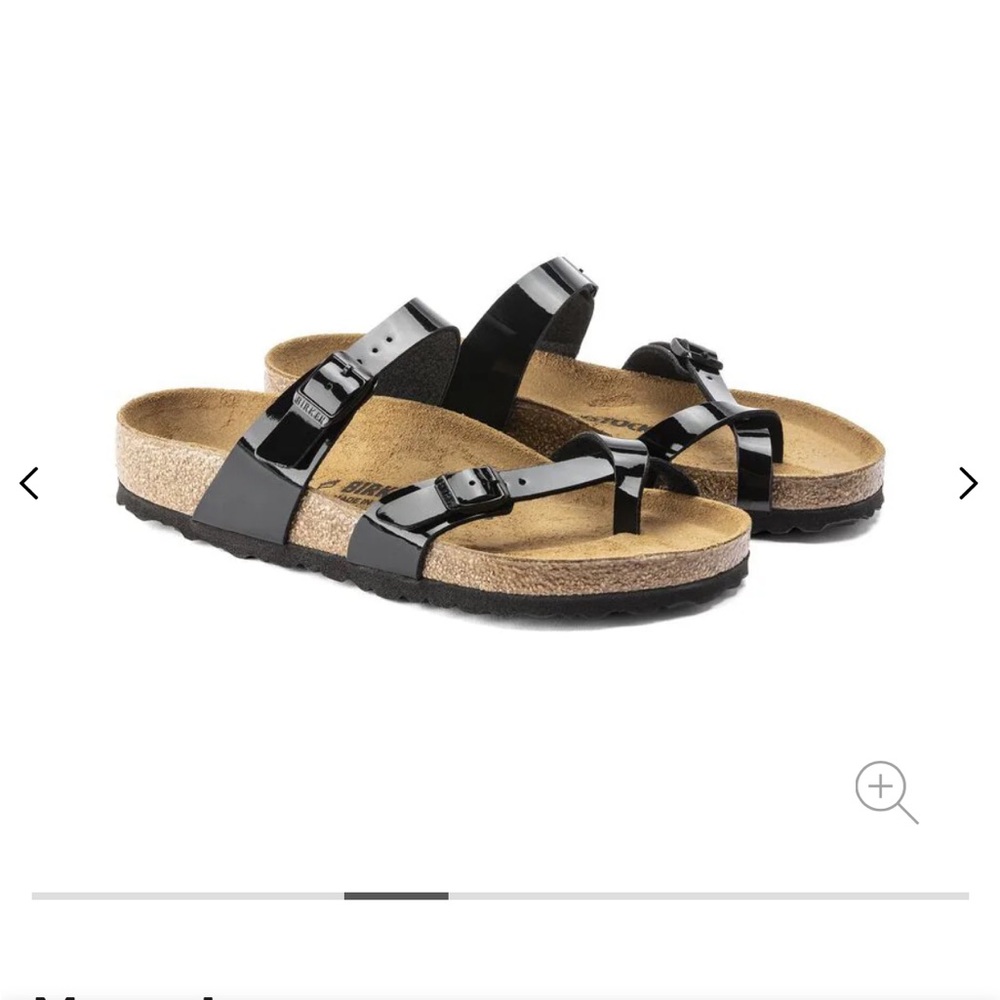New Birkenstock Mayari Black Patent Leather sz 39